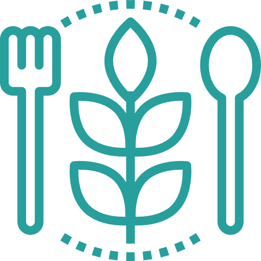Desenho de um prato vegetariano